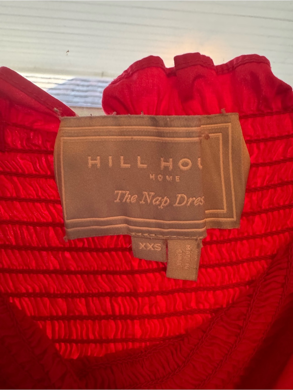 Hill House The Nap Dress in bright red